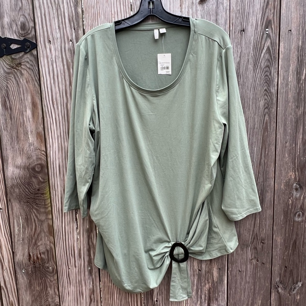 NWT C est 1946 Spellboud Seaspray green Top size XL